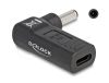 Delock 60007 Laptop töltőkábel adapter USB Type-C™ anya - Dell 4,5 x 3,0 mm apa 90° fokban hajlított