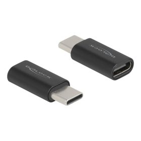   Delock 60034 Adapter SuperSpeed USB 10 Gb/s (USB 3.2 Gen 2) USB Type-C dugasz-alj portkímélő fekete