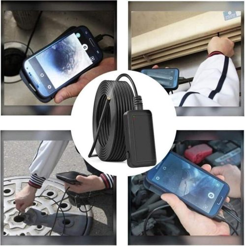 LEICKE WiFi endoszkóp kamera – vezeték nélküli kapcsolat, Android és laptop kompatibilitás, rugalmas kamera kábel