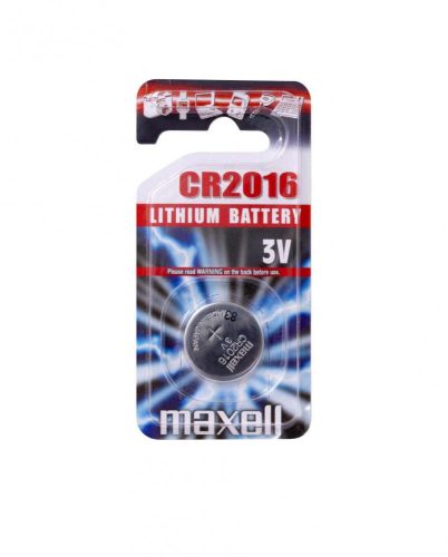 MAXELL CR2016 Gombelem, Lítium 3V, 1db-os