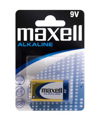 MAXELL Alkálielem 6LR61 9V 1db-os