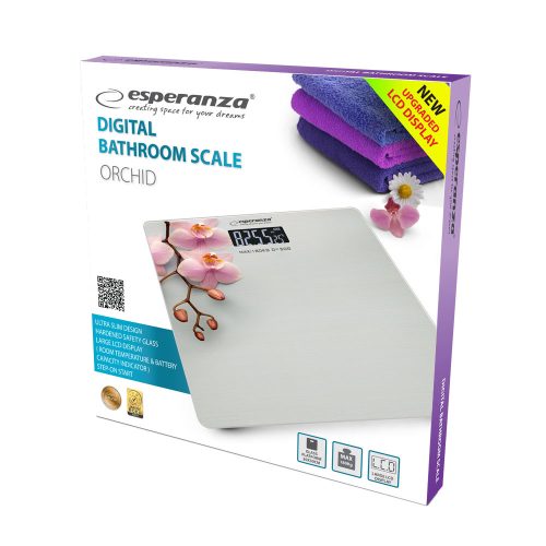 Esperanza EBS010 Orchid Személymérleg, Fehér-Mintás