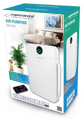 ESPERANZA EHP002 Zephyr Légtisztító Készülék, Fehér
