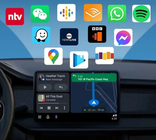 BlackBird BH1453 Carplay adapter Androidhoz multimédiás fejegységgel fekete
