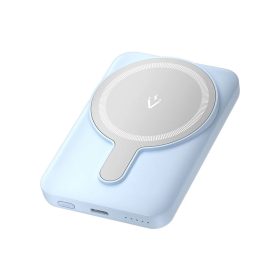   Vention 20W Mágneses Vezeték Nélküli Powerbank 5000 mAh (USB-C + USB-C + Vezeték Nélküli) Töltöttség Indikátorral, Kék