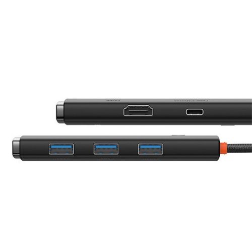 Baseus Lite 5-Port USB Type-C HUB dokkoló állomás fekete