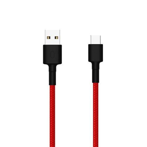 Xiaomi Mi Braided USB Type-C kábel 1 m, Piros/Fekete