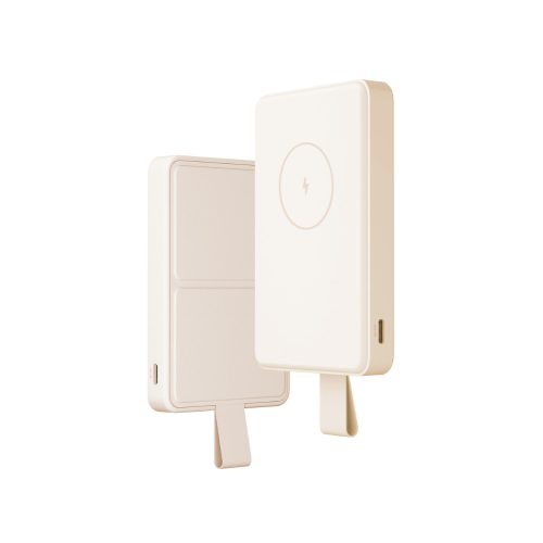 Xiaomi Magnetic Power Bank 6000mAh, Vezeték Nélküli Töltéssel (MagSafe), Bézs