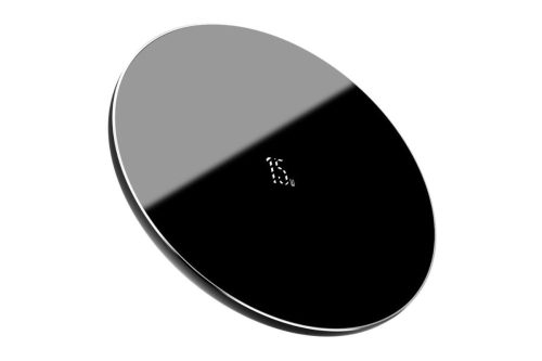 Baseus Simple Wireless Charger Vezeték Nélküli Töltő 15W, Fekete