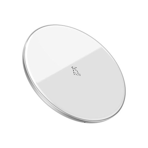 Baseus Simple Wireless Charger Vezeték Nélküli Töltő 15W, Fehér