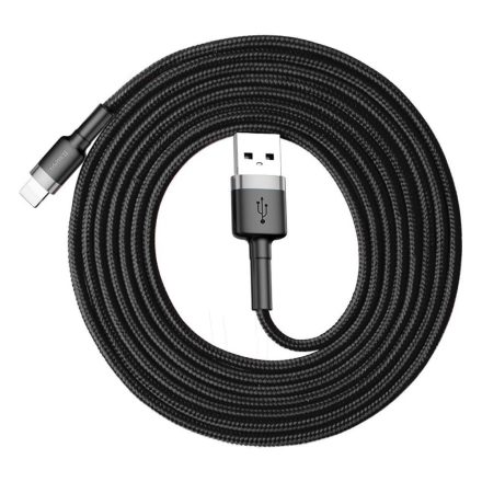 Baseus USB - Lightning 1.5A 2m Töltőábel, Fekete-szürke