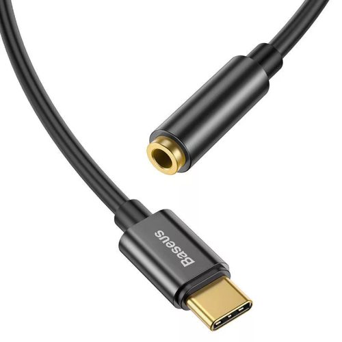 Baseus CATL54-01 L54 USB Type-C - 3.5mm Jack adapter, fekete