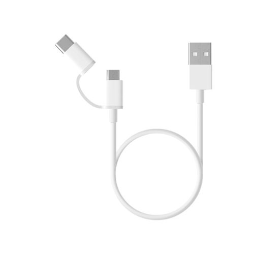 Xiaomi Mi 2-in-1 USB kábel (USB to Micro USB & USB Type-C, 30cm)