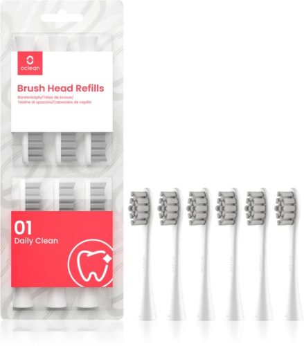 Oclean Brush Heads Refills 6-Pack, Utántöltők 6-db, Fehér