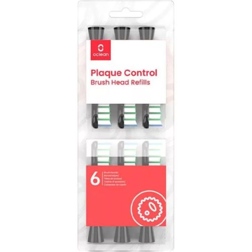 Oclean fogkefe fej Plaque Control fekete 6db