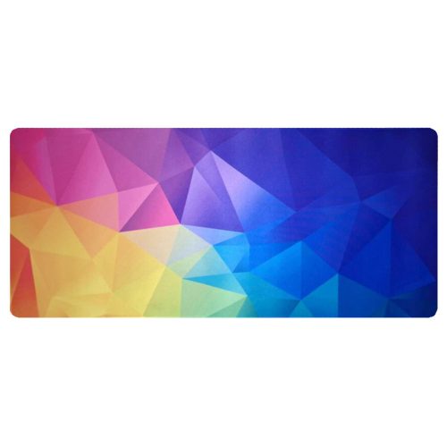 Nyomtatott Csúszásgátló Egérpad 90 cm*40 cm, Színes Háromszögek