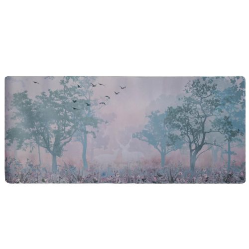 Nyomtatott Csúszásgátló Egérpad 90 cm*40 cm, Szarvasok a Virágos Erdőben