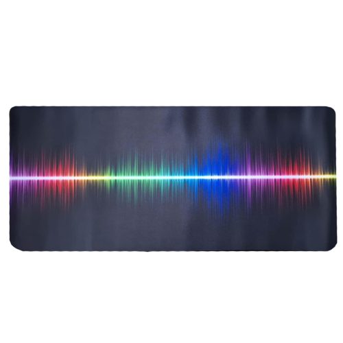 Nyomtatott Csúszásgátló Egérpad 90 cm*40 cm, Neon Hangullámok