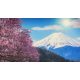 Nyomtatott Csúszásgátló Egérpad 90 cm*40 cm Fuji Hegy