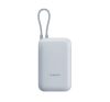 Xiaomi Power Bank 10000mAh (Integrated Cable), 10.000 mAh 22, 5W, USB-A, USB-C, Integrált Kábellel, Jégkék