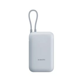   Xiaomi Power Bank 10000mAh (Integrated Cable), 10.000 mAh 22, 5W, USB-A, USB-C, Integrált Kábellel, Jégkék