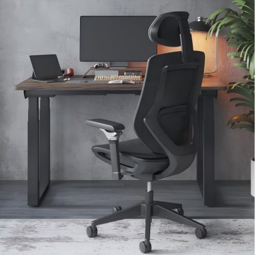 FlexiSpot BS12 Pro ergonomikus irodai szék, szürke– Lélegző szövet kárpit, hosszú üléshez tervezve