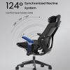 FlexiSpot BS12 Pro ergonomikus irodai szék, szürke– Lélegző szövet kárpit, hosszú üléshez tervezve
