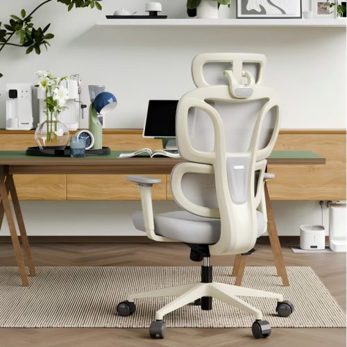 FlexiSpot BS5 ergonomikus irodai szék, szürke– hálós háttámla, állítható karfák és modern megjelenés