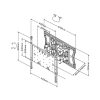 MULTIBRACKETS Fali konzol, M VESA Super Slim Tilt & Turn Plus (32-65", max.VESA: 400x400 mm, 40 kg)