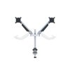 MULTIBRACKETS 2 karos asztali konzol, M VESA Gas Lift Arm Dual Silver (15-32", max.VESA: 100x100 mm, 10 kg)