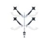 MULTIBRACKETS 4 karos asztali konzol, M VESA Gas Lift Arm Quad Silver (15-32", max.VESA: 100x100 mm, 10 kg)