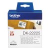 BROTHER Etikett címke DK-22225, Fehér alapon fekete papírszalag tekercsben 38mm, 38mm x 30.48M