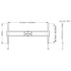 MULTIBRACKETS Fix fali konzol, M Universal Fixed Wallmount SD MAX 800x600 (60-110", 125kg)