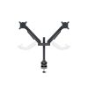 MULTIBRACKETS 2 karos asztali konzol, M VESA Gas Lift Arm Dual Black (15-32", max.VESA: 100x100 mm, 10 kg)