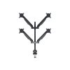 MULTIBRACKETS 4 karos asztali konzol, M VESA Gas Lift Arm Quad Black (15-32", max.VESA: 100x100 mm, 10 kg)