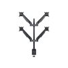 MULTIBRACKETS 4 karos asztali konzol, M VESA Gas Lift Arm Quad Black (15-32", max.VESA: 100x100 mm, 10 kg)