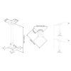 MULTIBRACKETS Mennyezeti konzol, M Universal Projector Ceiling mount 600-1000 with Fine tune