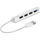 SPEEDLINK SL-140000-WE SNAPPY SLIM USB Hub, 4-Port, USB 2.0, Passzív, fehér