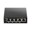 D-LINK Switch 5x1000Mbps (4xPOE+) Fémházas Asztali, DGS-1005P/E