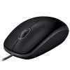 LOGITECH Egér - B110 Vezetékes Optikai Silent, Fekete