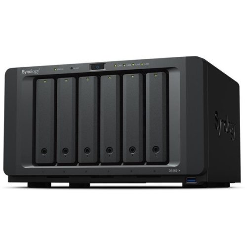 SYNOLOGY NAS 6 fiókos DS1621+ AMD Ryzen V1500B 4x2,2GHz, 4GB DDR4, 4x1GbE, 2xeSATA