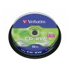 VERBATIM CD-RW lemez, újraírható, SERL, 700MB, 8-10x, 10 db, hengeren