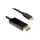 BLACKBIRD Kábel USB Type-C male to Displayport male (DP ALT MODE) 4k 60Hz 2m, Fekete