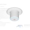 UBiQUiTi Wireless Access Point DualBand 1x1000Mbps, 5,3Gbps, 4x4 MU-MIMO, POE, Falra rögzíthető - U6-MESH