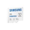 SAMSUNG Memóriakártya, PRO Endurance microSD kártya 32GB, CLASS 10, UHS-I (SDR104), + SD Adapter, R100/W30