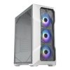 COOLER MASTER Ház Midi ATX MasterBox TD500 MESH V2 ARGB, 3db ARGB Ventilátorral, Tápegység nélkül, Edzett Üveg, fehér