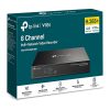 TP-LINK Video Recorder 8 csatornás POE+, VIGI NVR1008H-8MP