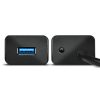 AXAGON HUE-SA7BP USB3.0 CHARGING HUB (Hétportos USB 3.0 hub gyors töltési támogatással. AC adapter a csomagban. Fekete)