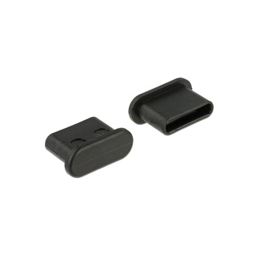 DELOCK Porvédő USB Type-C female fogantyú nélkül 10 db fekete