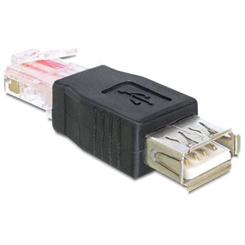 DELOCK Átalakító USB-A female > RJ45 male